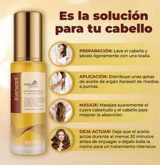Kit Reparador Karseell: Mascarilla Capilar con Colágeno + Aceite de Argán (ORIGINAL)